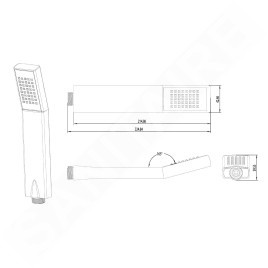 Sapho Triumph - Pommeau de douche, chrome 1204-08