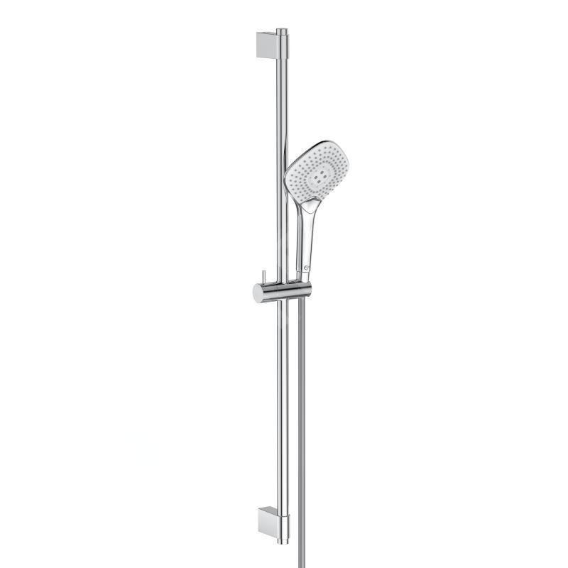 Ideal Standard Idealrain Evo Jet - Set de douche Diamond, barre 900 mm avec douchette, 3 jets, chrome B1764AA