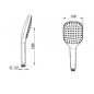 Hansa Activejet - Douchette 110, 1 jet, blanc/ chrome 84310200