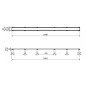 I-Drain Level-3 - Grille en inox pour caniveau douche Level- 3 brossé, longueur 1000 mm IDRO1000Z