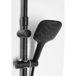 Aqualine Douches - Set de douche Kera sans robinetterie,220x220mm,3 jets, noir mat SL435