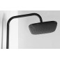 Aqualine Douches - Set de douche Kera sans robinetterie,220x220mm,3 jets, noir mat SL435 Aqualine Douches - Set de douche Kera sans robinetterie,220x220mm,3 jets, noir mat SL435