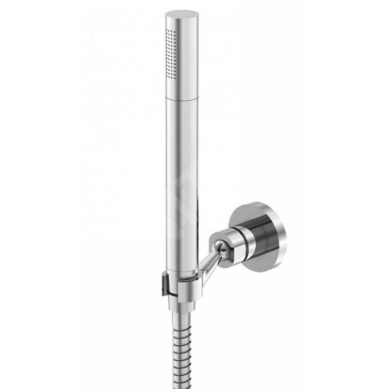 Steinberg 100 - Ensemble de pommeau de douche, support et flexible, chrome 100 1650