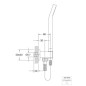 Steinberg 120 - Ensemble de pommeau de douche, support et flexible, chrome 120 1670