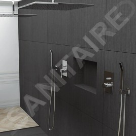 Steinberg 120 - Ensemble de pommeau de douche, support et flexible, chrome 120 1670