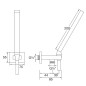 Steinberg 135 - Ensemble de pommeau de douche, support et flexible, chrome 135 1670