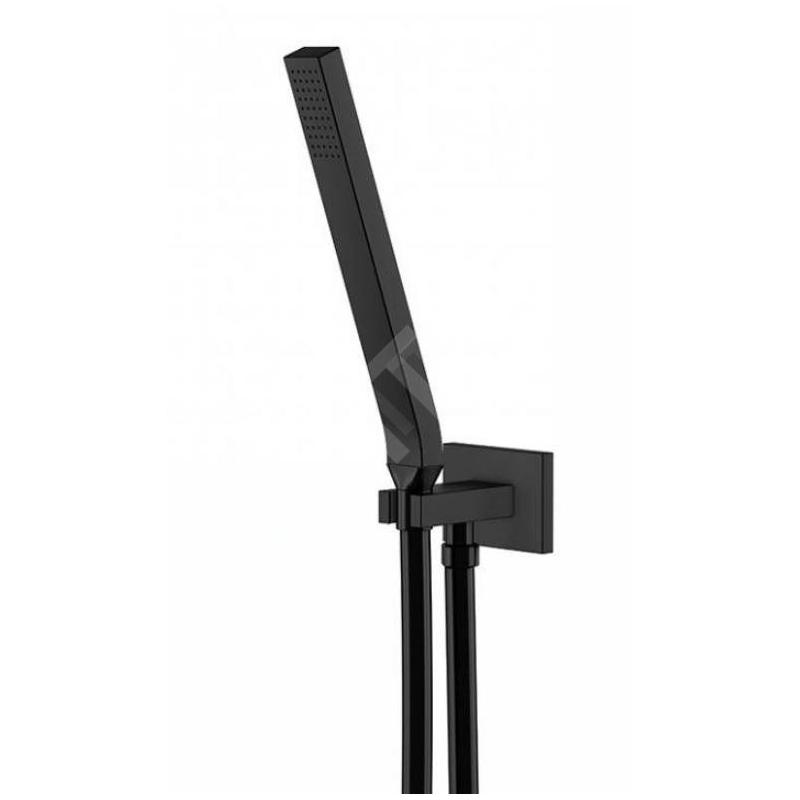 Steinberg 135 - Ensemble la pommeau de douche, support et flexible, noir mat 135 1670 S