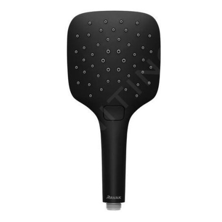 Ravak Chrome - Pommeau de douche, 3 jets, noir mat X07P569