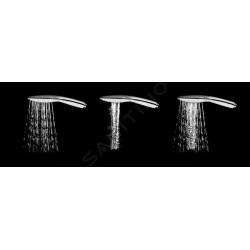Ravak Chrome - Pommeau de douche, 3 jets, noir mat X07P569