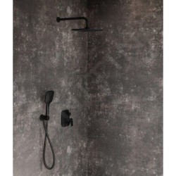 Ravak Chrome - Pommeau de douche, 3 jets, noir mat X07P569