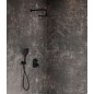 Ravak Chrome - Pommeau de douche, 3 jets, noir mat X07P569