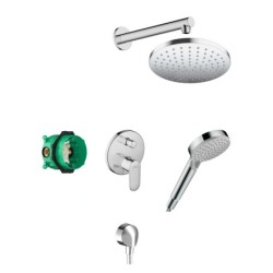 Hansgrohe Vernis Blend - Set de douche 200 avec mitigeur encastré, chrome 27911000