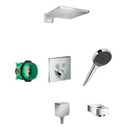 Hansgrohe Raindance E - Set de douche 300 avec thermostat encastré, chrome 27918000