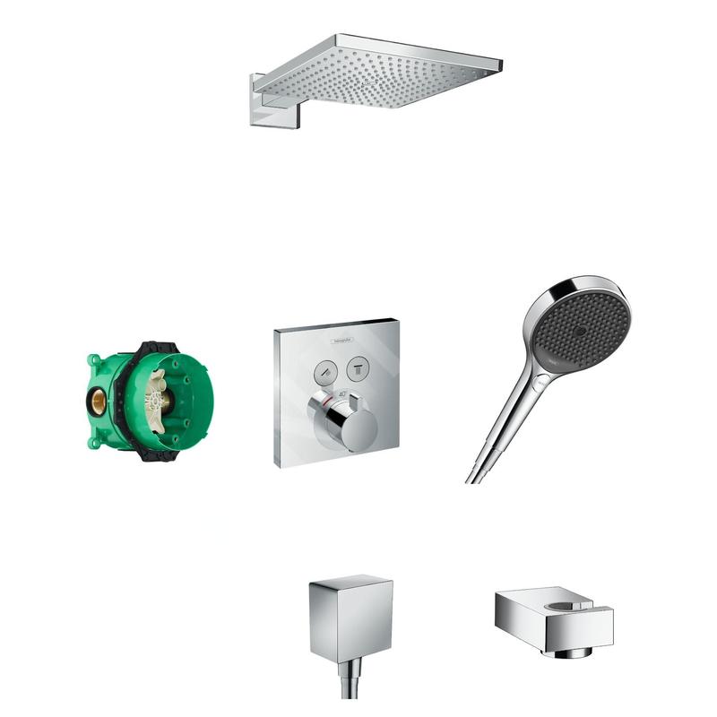 Hansgrohe Raindance E - Set de douche 300 avec thermostat encastré, chrome 27918000 Hansgrohe Raindance E - Set de douche 300 avec thermostat encastré, chrome 27918000