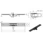 I-Drain Linear 54 - Receveur de douche en acier inoxydable PRO SS Linear, longueur 700 mm, avec étanchéité IP4M07001X1 I-Drain Linear 54 - Receveur de douche en acier inoxydable PRO SS Linear, longueur 700 mm, avec étanchéité IP4M07001X1