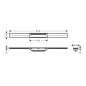 Hansgrohe RainDrain Flex - Caniveau de douche linéaire avec grille en inox 800, pour montage libre, découpable, chrome noir Hansgrohe RainDrain Flex - Caniveau de douche linéaire avec grille en inox 800, pour montage libre, découpable, chrome noir
