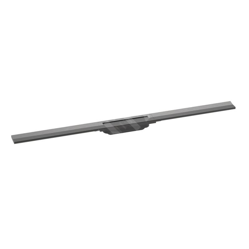 Hansgrohe RainDrain Flex - Caniveau de douche linéaire avec grille en inox 1200, pour montage libre, découpable, chrome noir Hansgrohe RainDrain Flex - Caniveau de douche linéaire avec grille en inox 1200, pour montage libre, découpable, chrome noir