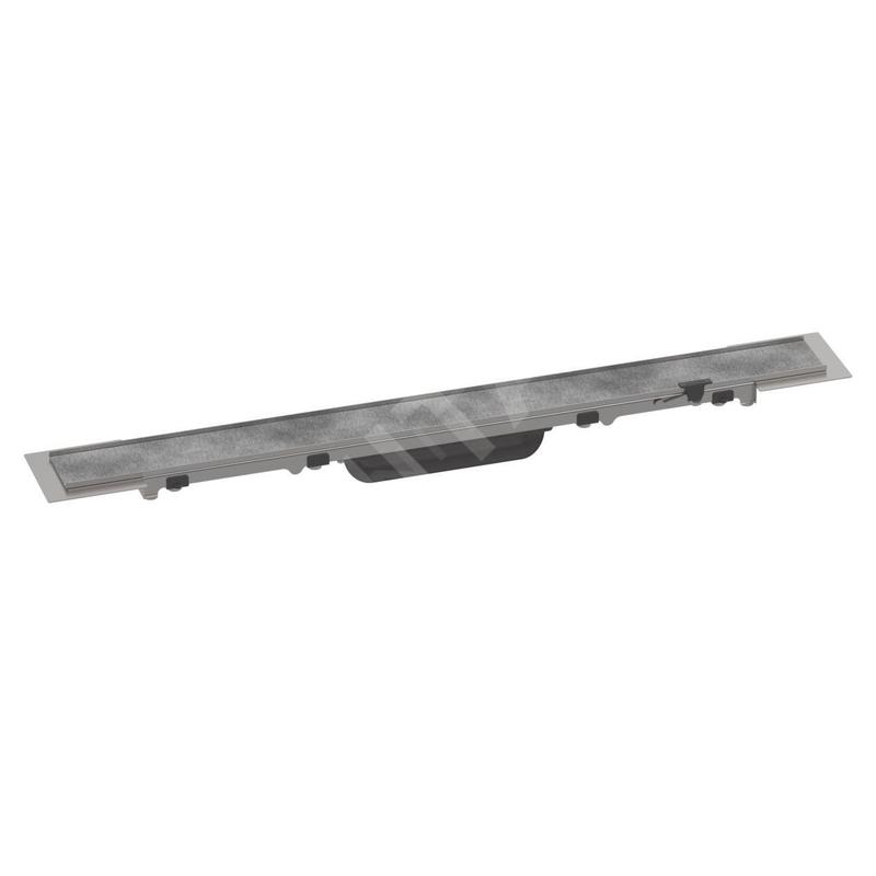 Hansgrohe RainDrain Rock - Caniveau de douche linéaire 600, avec grille à carreler, inox 56029000 Hansgrohe RainDrain Rock - Caniveau de douche linéaire 600, avec grille à carreler, inox 56029000