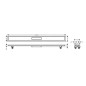 Hansgrohe uBox universal - Kit d'installation pour caniveaux de douche linéaires 1200, inox 56015180 Hansgrohe uBox universal - Kit d'installation pour caniveaux de douche linéaires 1200, inox 56015180