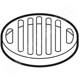 Geberit Accessoires - Grille fente, diamètre 135 mm, carrossable, inox 388.133.00.1