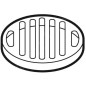 Geberit Accessoires - Grille fente, diamètre 135 mm, carrossable, inox 388.133.00.1