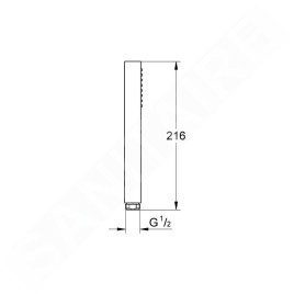 Grohe Vitalio Joy - Pommeau de douche, 1 jet, chrome 26392000