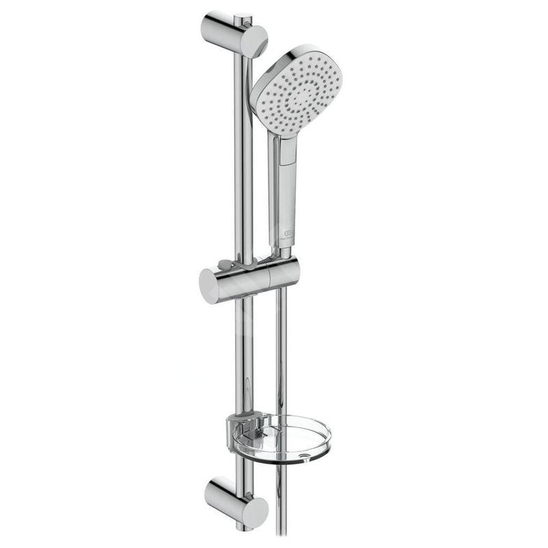 Ideal Standard Idealrain Evo Jet - Set de pommeau de douche, 3 jets, barre et flexible, chrome B2621AA Ideal Standard Idealrain Evo Jet - Set de pommeau de douche, 3 jets, barre et flexible, chrome B2621AA