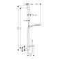 Hansgrohe Raindance Select S - Set de douche 120, 3 jets, blanc/chrome 26631400 Hansgrohe Raindance Select S - Set de douche 120, 3 jets, blanc/chrome 26631400