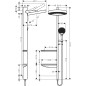 Hansgrohe Rainfinity - Colonne de douche Showepipe 360, 1jet, blanc mat 26842700 Hansgrohe Rainfinity - Colonne de douche Showepipe 360, 1jet, blanc mat 26842700
