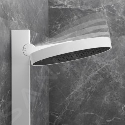 Hansgrohe Rainfinity - Colonne de douche Showepipe 360, 1jet, blanc mat 26842700