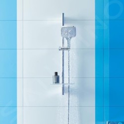 Grohe Rainshower SmartActive Cube - Set de douche de tête 130, 3 jets, barre 900 mm et flexible, chrome 26586000