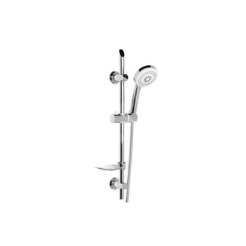 Aqualine Sunra - Ensemble de douche 100 mm, barre avec distributeur de savon et flexible, chromé 11444 Aqualine Sunra - Ensemble de douche 100 mm, barre avec distributeur de savon et flexible, chromé 11444