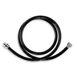 Novaservis Flexibles - Flexible de douche plastique 1500 mm, noir PVC/150,5
