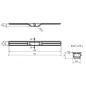I-Drain Linear 54 - Caniveau de douche en inox, longueur 900 mm, avec étanchéité ID4M09001X1 I-Drain Linear 54 - Caniveau de douche en inox, longueur 900 mm, avec étanchéité ID4M09001X1