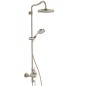 Axor Montreux - Showerpipe  avec mitigeur thermostatique et douche de tête 1 jet, nickel brossé 16572820