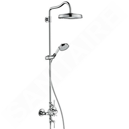Axor Montreux - Showerpipe avec mitigeur thermostatique et douche de tête 1 jet, chrome 16572000