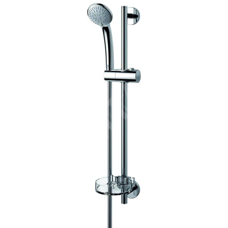 Ideal Standard Idealrain - Ensemble de douchette à main, 3 jets, barre et flexible, chrome B9503AA