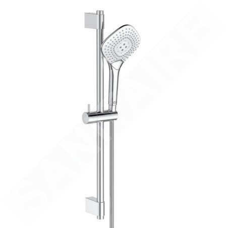 Ideal Standard Idealrain Evo Jet - Set de douche Diamond, barre 600 mm avec douchette, 3 jets, chrome B1762AA