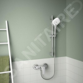 Ideal Standard Idealrain Evo Jet - Set de douche Diamond, barre 600 mm avec douchette, 3 jets, chrome B1762AA