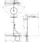 Axor ShowerSolutions - Set de douche Showerpipe 800 avec robinet thermostatique 2, chrome 27984000