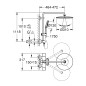 Grohe Rainshower SmartActive - Colonne de douche 310 avec mitigeur thermostatique, 3 jets, blanc lunaire 26647LS0 Grohe Rainshower SmartActive - Colonne de douche 310 avec mitigeur thermostatique, 3 jets, blanc lunaire 26647LS0