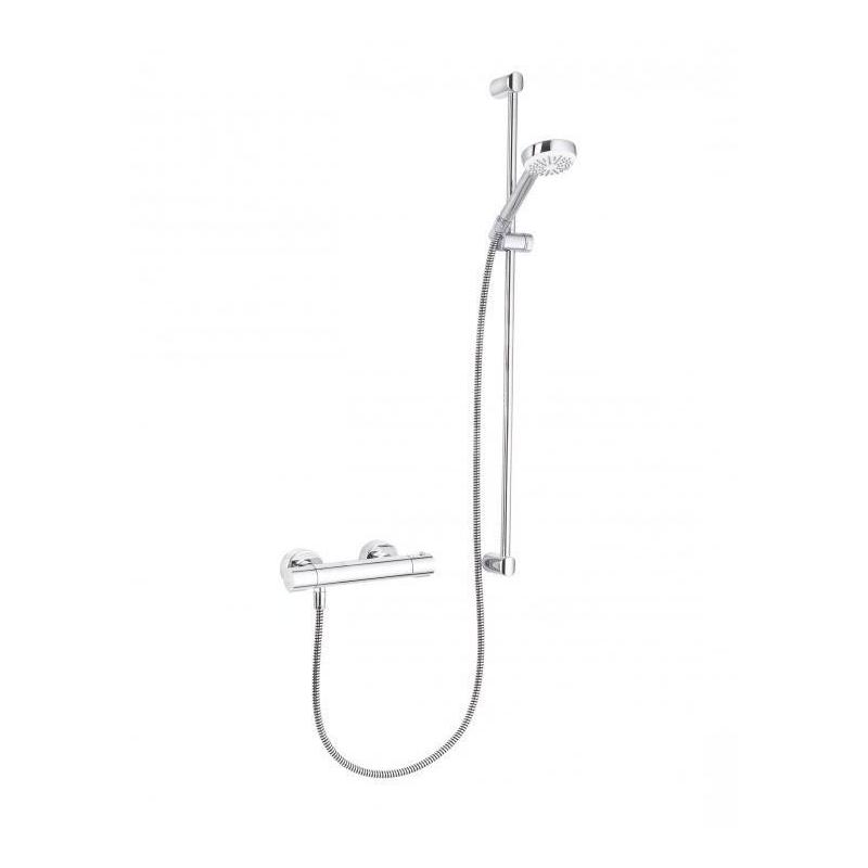 Kludi Logo - Set de douche avec thermostat, barre 900 mm, chrome 6857805-00