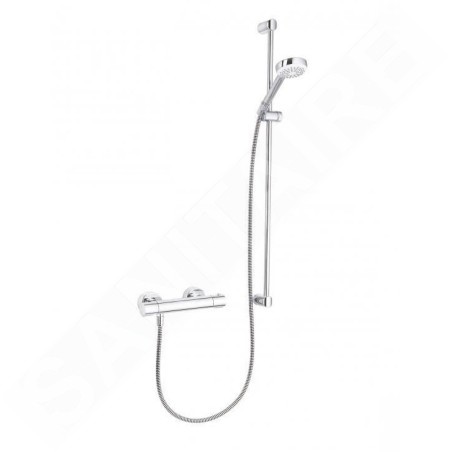 Kludi Logo - Set de douche avec thermostat, barre 900 mm, chrome 6857805-00