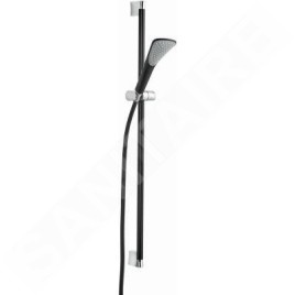 Kludi Fizz - Ensemble pommeau de douche, flexible de douche, barre 900 mm, noir mat 6764087-00
