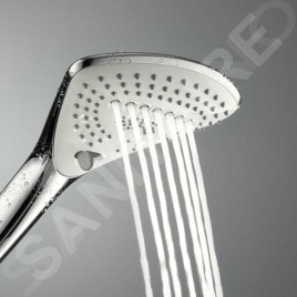 Kludi Fizz - Set de pommeau de douche, support et flexible, 3 jets, blanc/chrome 6775091-00