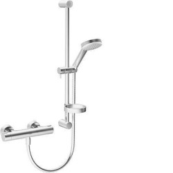 Hansa Prisma - Set de douche avec thermostat, ECO, chrome 48080121