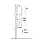Sapho Antea - Colonne de douche 200, pour raccord au robinet, chrome SET031