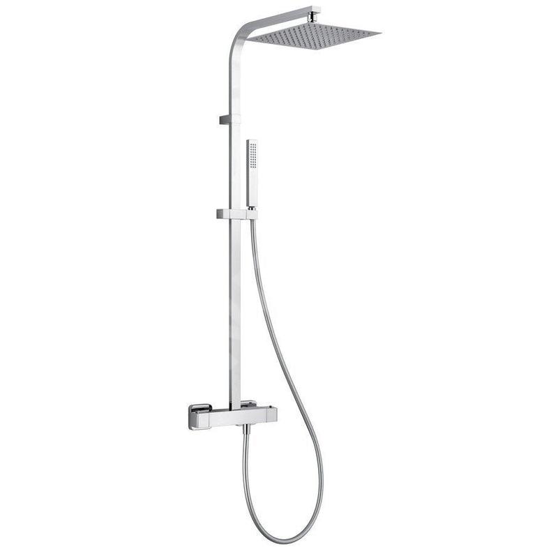 Sapho Dimy - Set de douche 250x250 mm, avec thermostat, chrome DM322