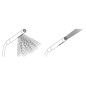 Axor Edge - Douchette, 2 jets, avec support de douchete Porter et flexible, chrome 46520000
