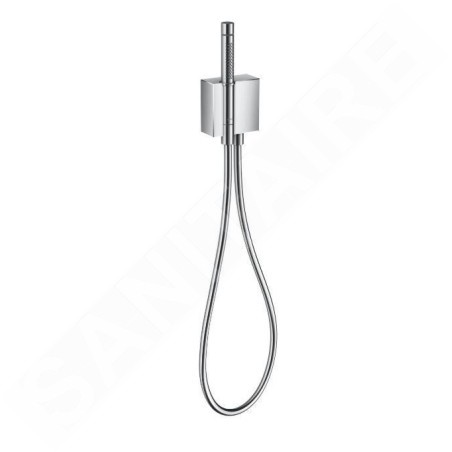 Axor Edge - Douchette, 2 jets, avec support de douchete Porter et flexible, chrome/coupe diamant 46521000